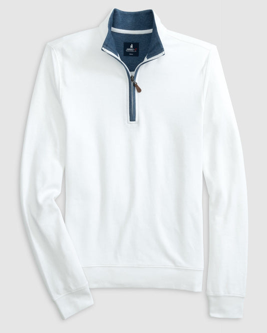 Johnnie O Sweaters Sully 1/4 Zip Pullover- White