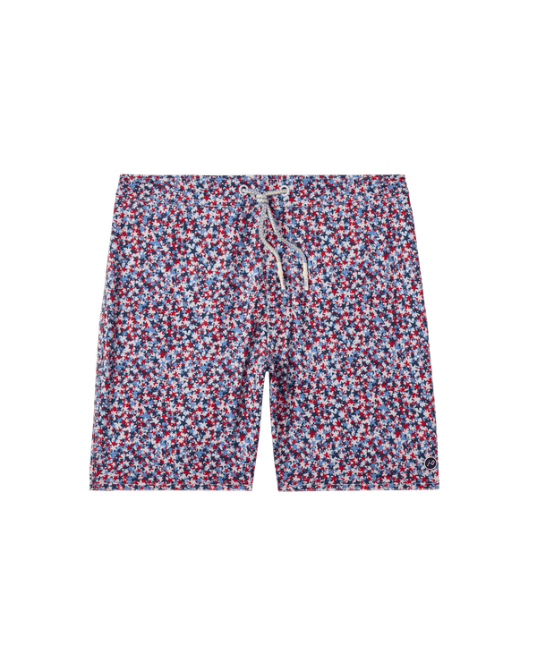 Johnnie O Swimwear Half Elastic 7" Surf Shorts - Seeing Stars