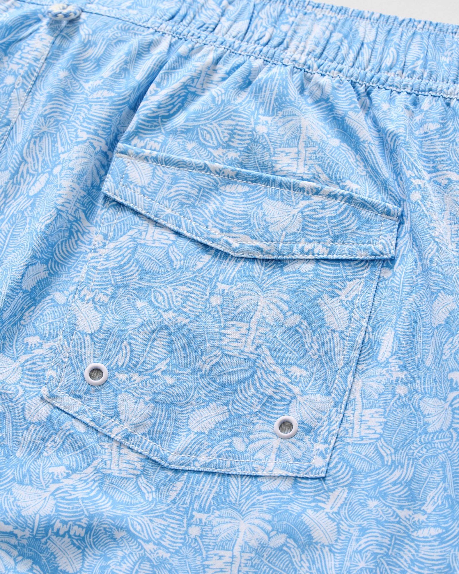 Johnnie-O Swimwear Half Elastic 7" Swim Trunks in Swingin