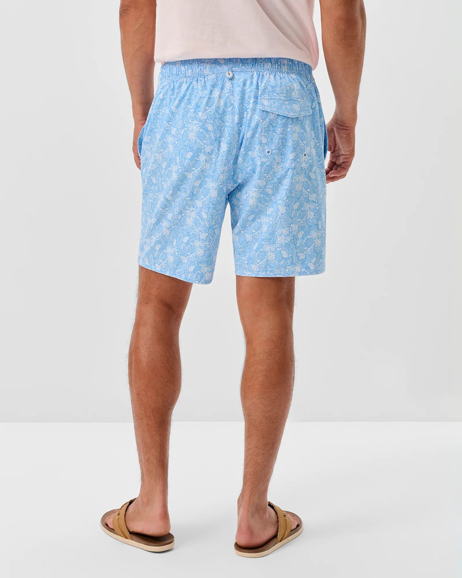 Johnnie-O Swimwear Half Elastic 7" Swim Trunks in Swingin