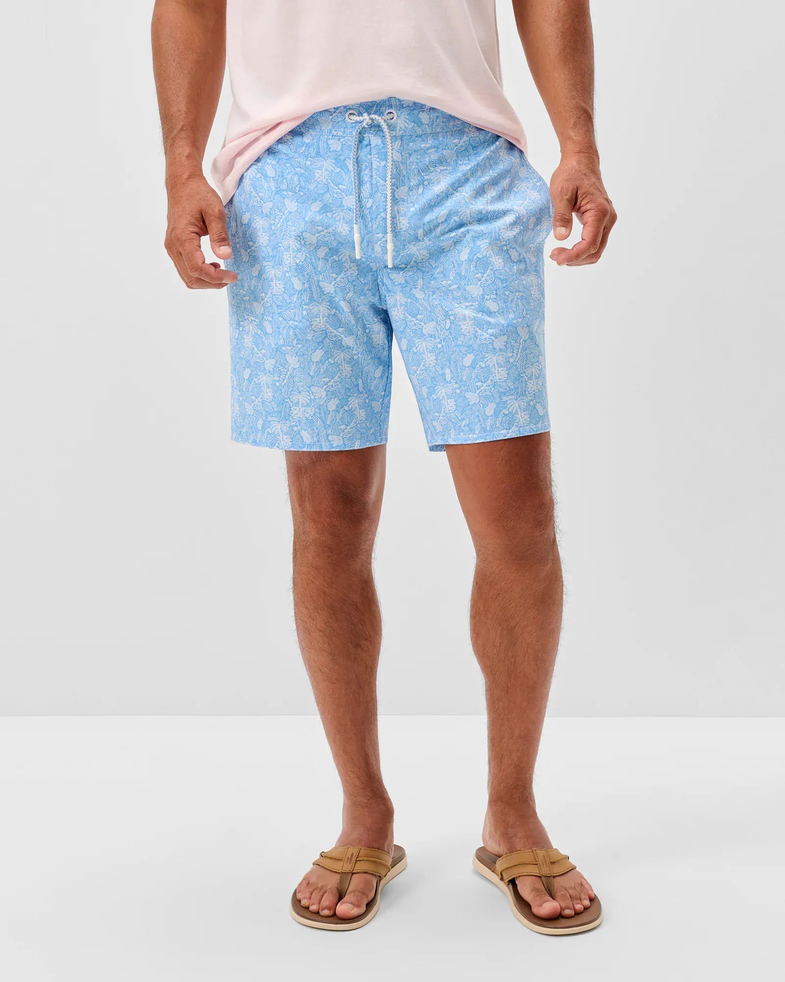 Johnnie-O Swimwear Half Elastic 7" Swim Trunks in Swingin