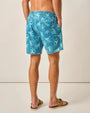 Johnnie O Swimwear Half Elastic Surf Shorts 7" - Big Blue