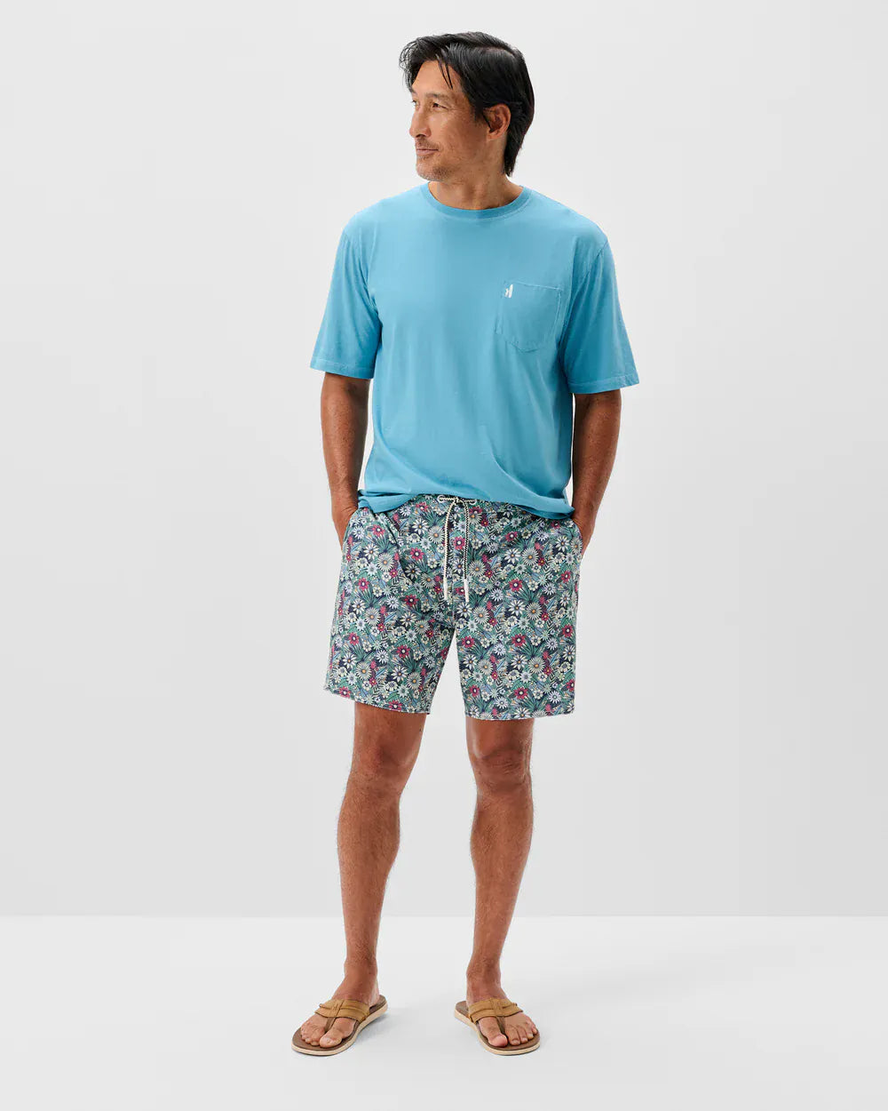 Johnnie-O Swimwear Half Elastic Swim Trunks