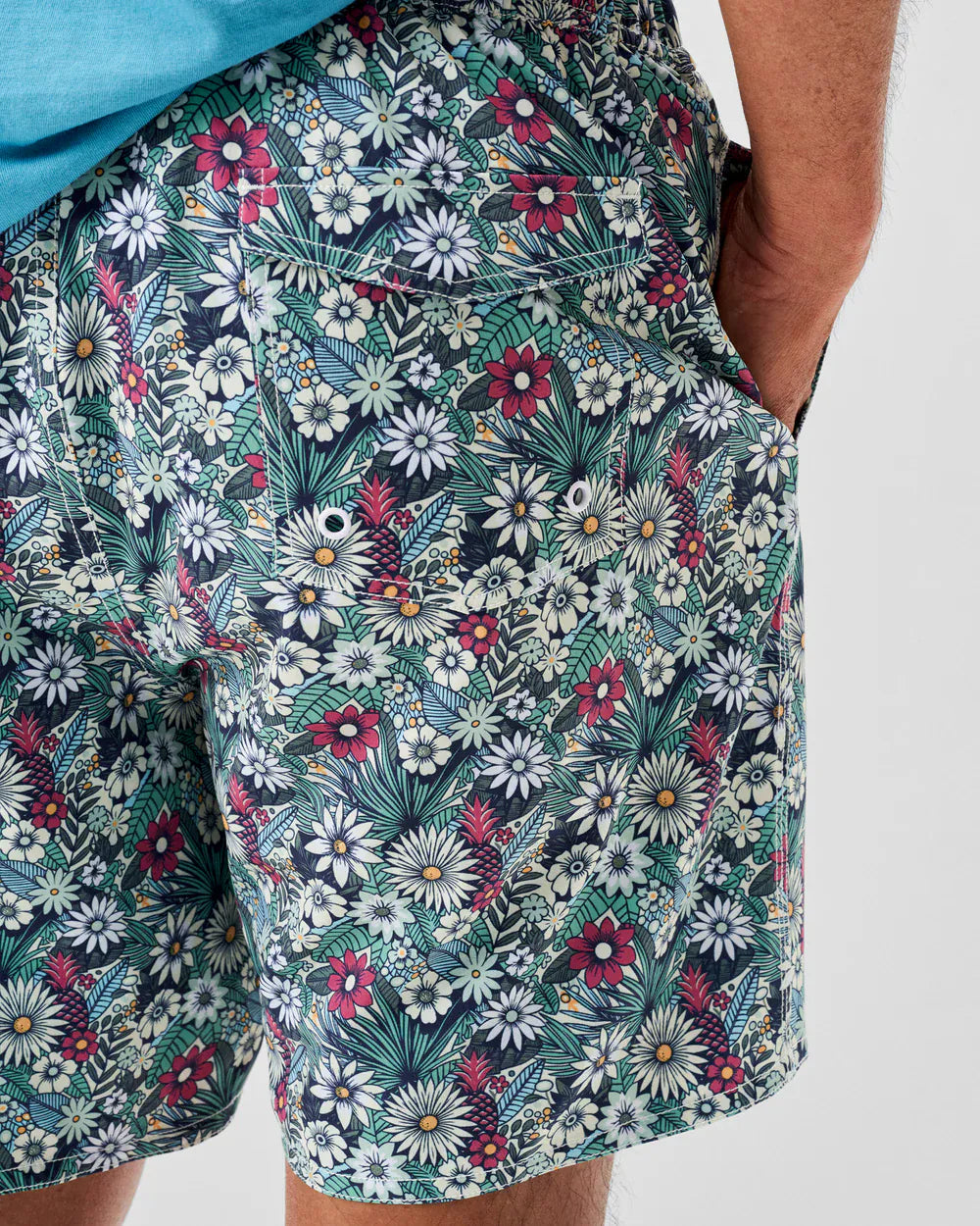 Johnnie-O Swimwear Half Elastic Swim Trunks