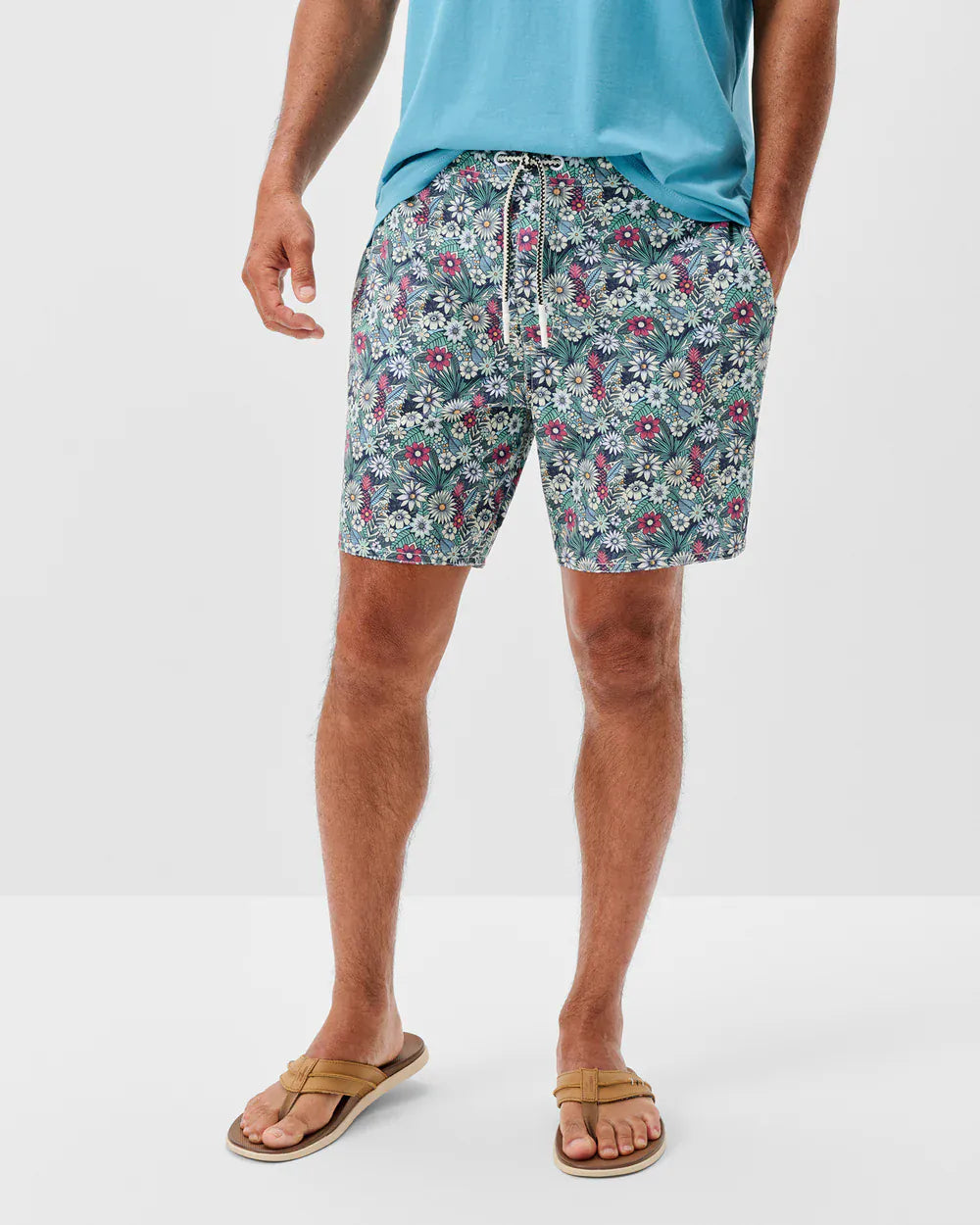 Johnnie-O Swimwear Half Elastic Swim Trunks