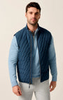 Johnnie-O Vest Belfry Quilted Puffer Vest in Space