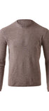 Kinross Cashmere Sweaters Cashmere Thermal Crew in Seal