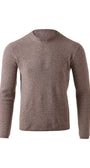 Kinross Cashmere Sweaters Cashmere Thermal Crew in Seal