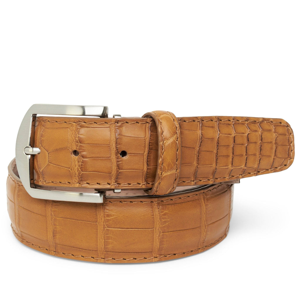 LEN Belt American Alligator- Caramel