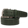 LEN Belt American Alligator- Dark Olive