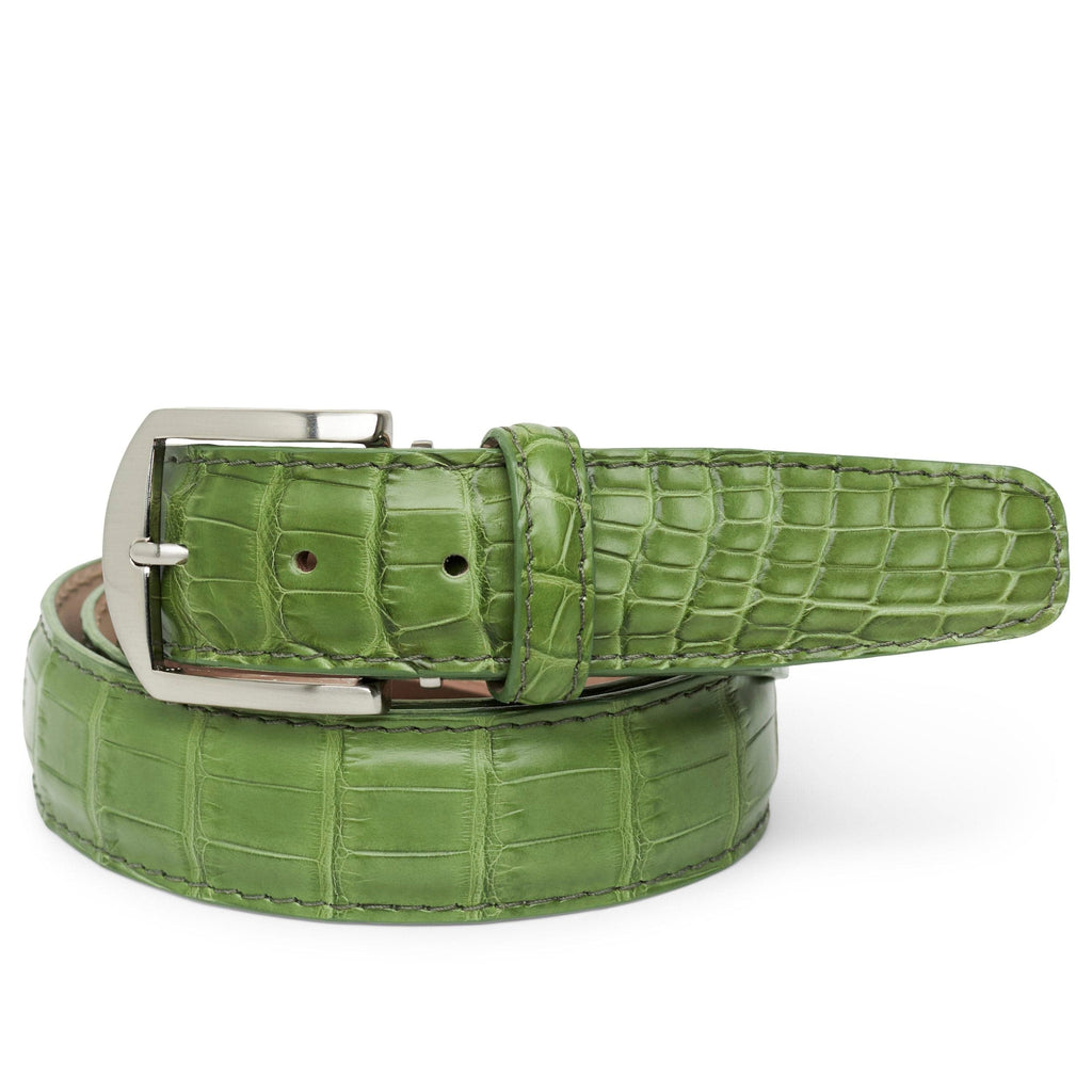 LEN Belt American Matte Alligator- Foliage