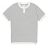 Long Wharf T-Shirts SeaWell™ Striped Knit Henley Tee in Cream