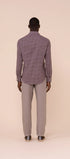 Luigi Fedeli Sport Shirts Sean Cotton Voile Printed Shirt in Geometric Pattern