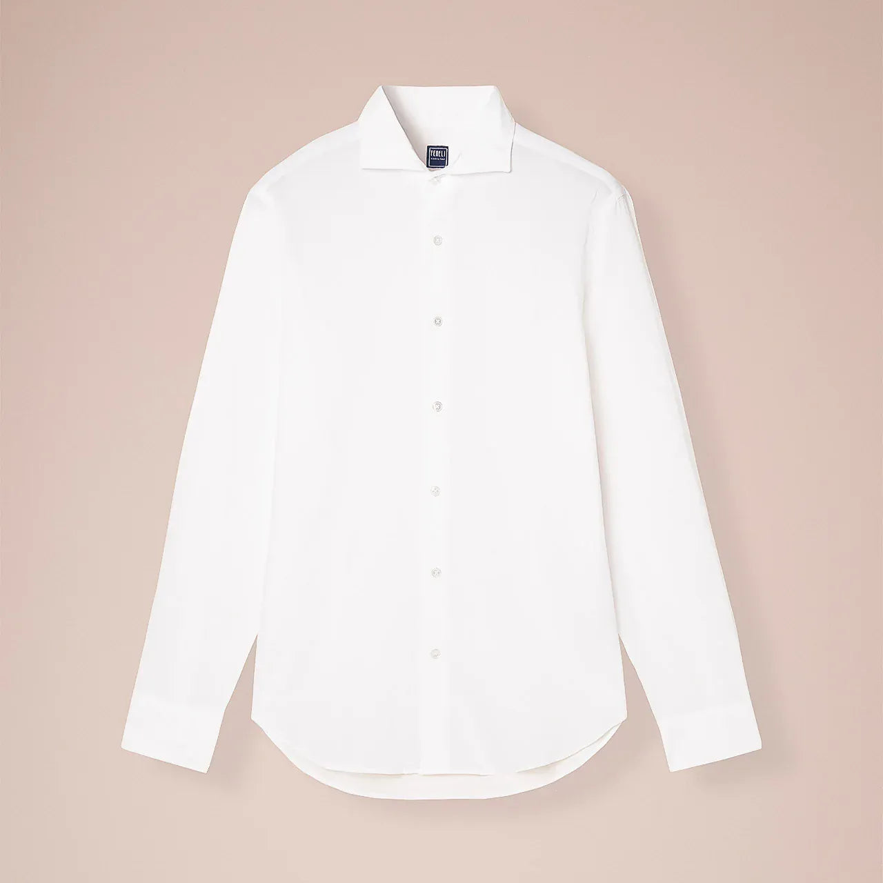 Luigi Fedeli Sport Shirts Sean Cotton Voile Shirt in White