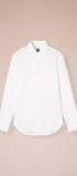 Luigi Fedeli Sport Shirts Sean Cotton Voile Shirt in White