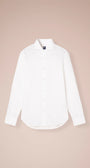 Luigi Fedeli Sport Shirts Sean Cotton Voile Shirt in White