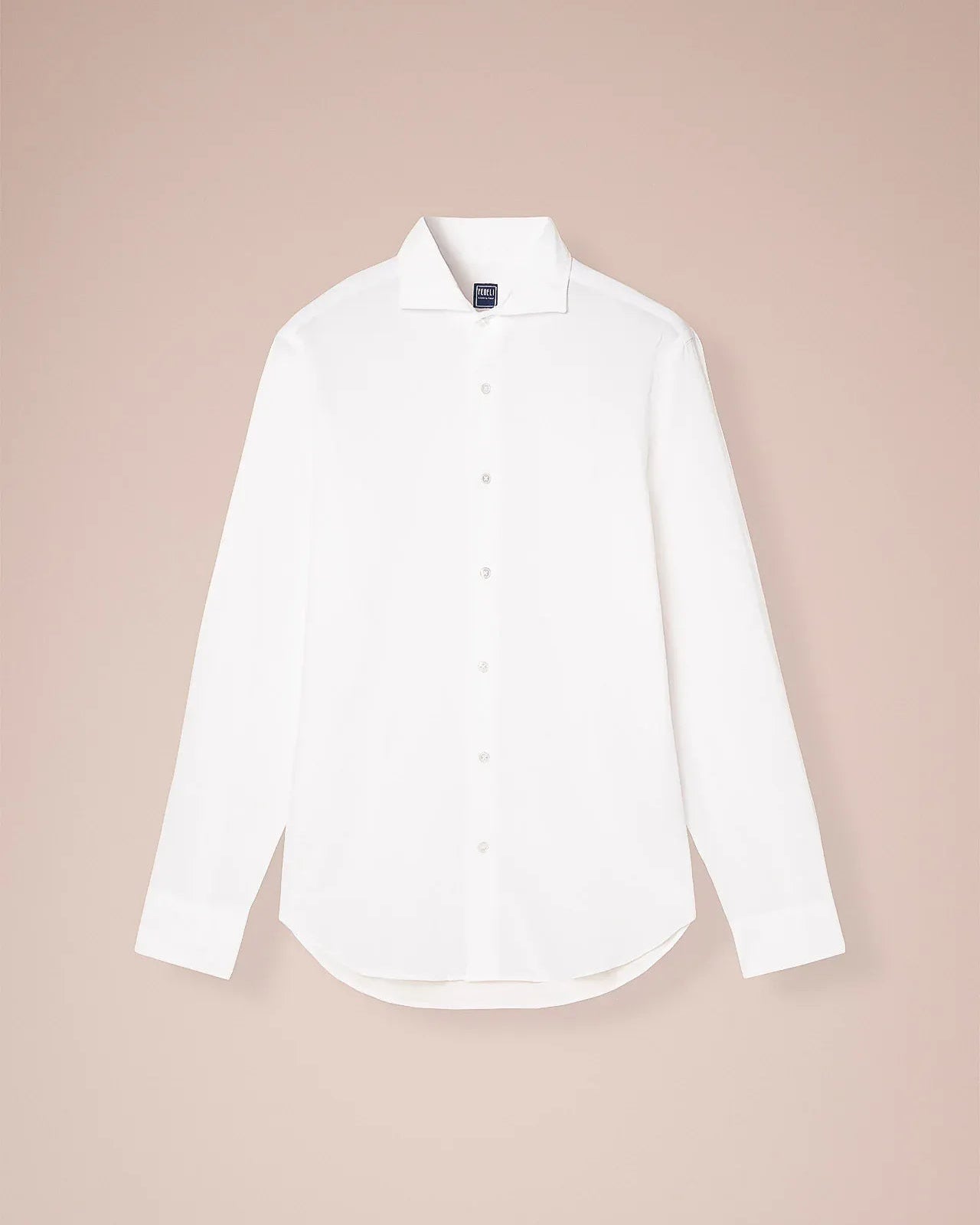Luigi Fedeli Sport Shirts Sean Cotton Voile Shirt in White
