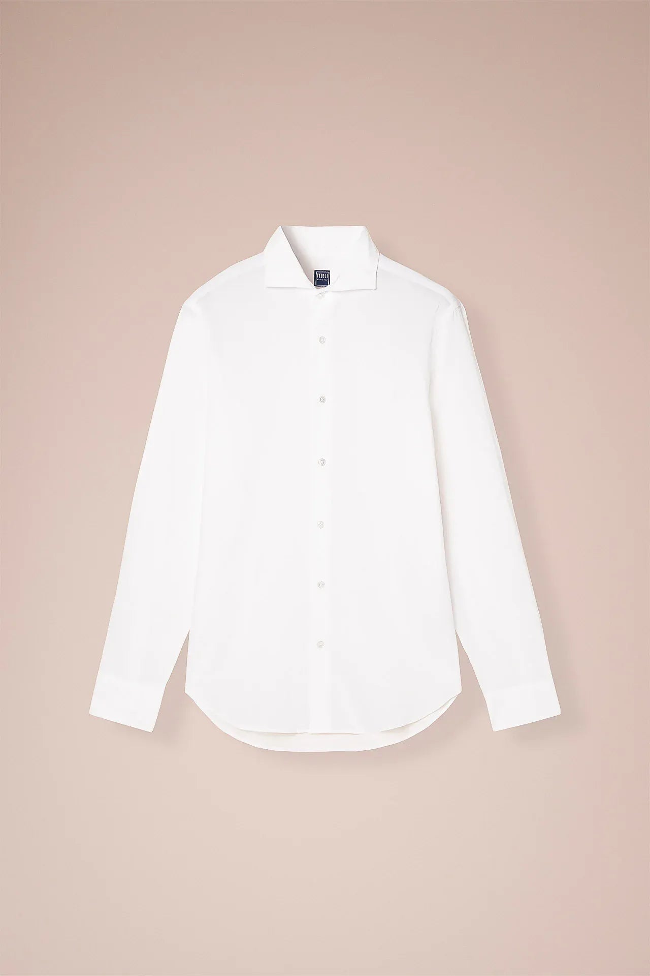 Luigi Fedeli Sport Shirts Sean Cotton Voile Shirt in White
