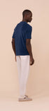 Luigi Fedeli T-Shirts Extreme Terry Cotton Short Sleeve T-Shirt in Navy