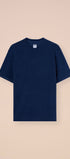 Luigi Fedeli T-Shirts Extreme Terry Cotton Short Sleeve T-Shirt in Navy