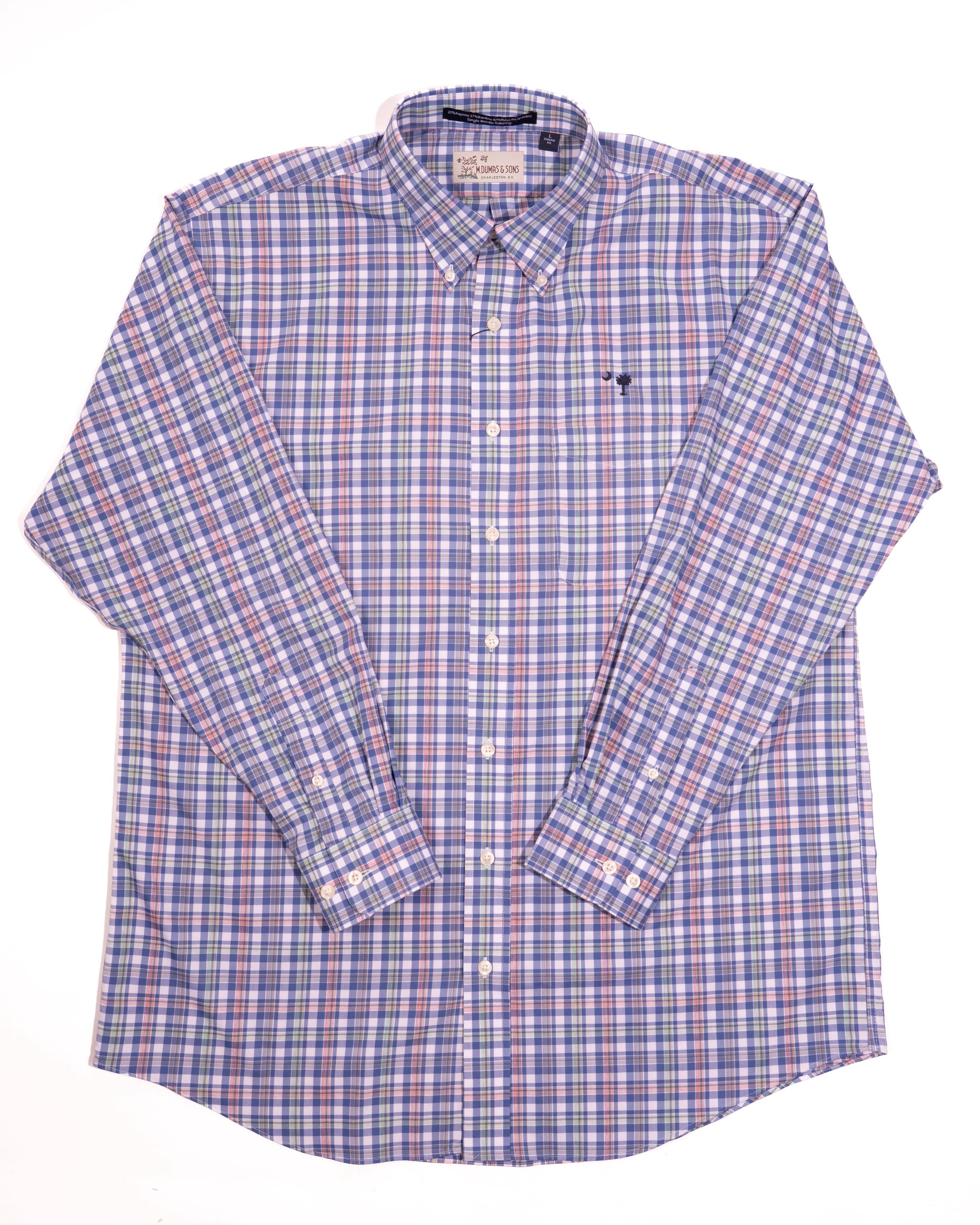 M. Dumas & Sons Sport Shirts Dickson Plaid Crescent Moon Sport Shirt