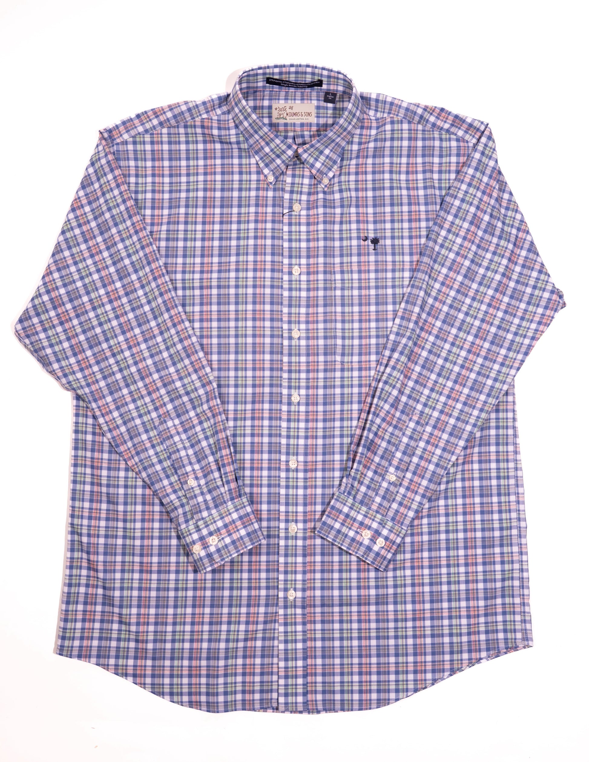 M. Dumas & Sons Sport Shirts Dickson Plaid Crescent Moon Sport Shirt