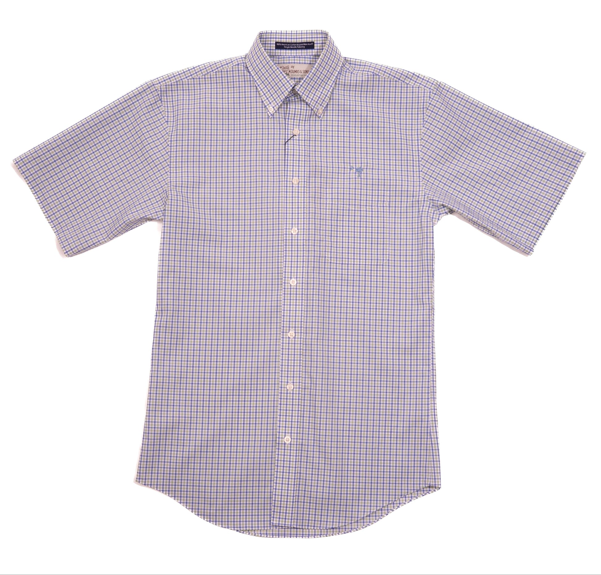 M. Dumas & Sons Sport Shirts Farrell Tattersal Crescent Moon Sport Shirt