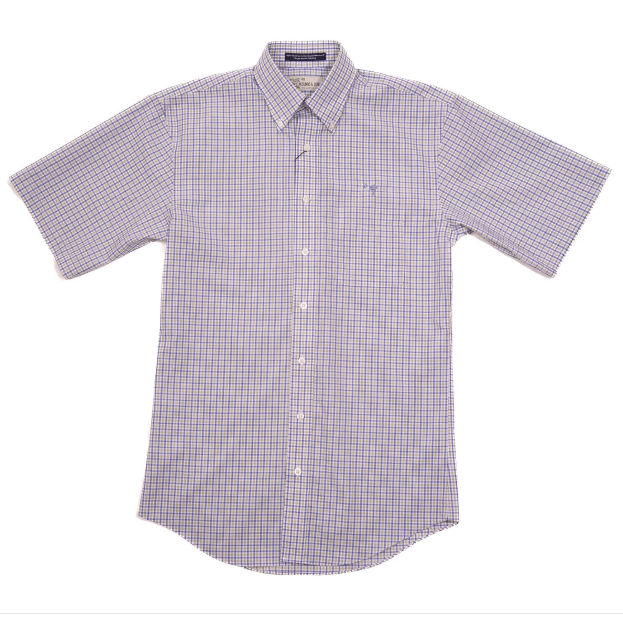 M. Dumas & Sons Sport Shirts Farrell Tattersal Crescent Moon Sport Shirt