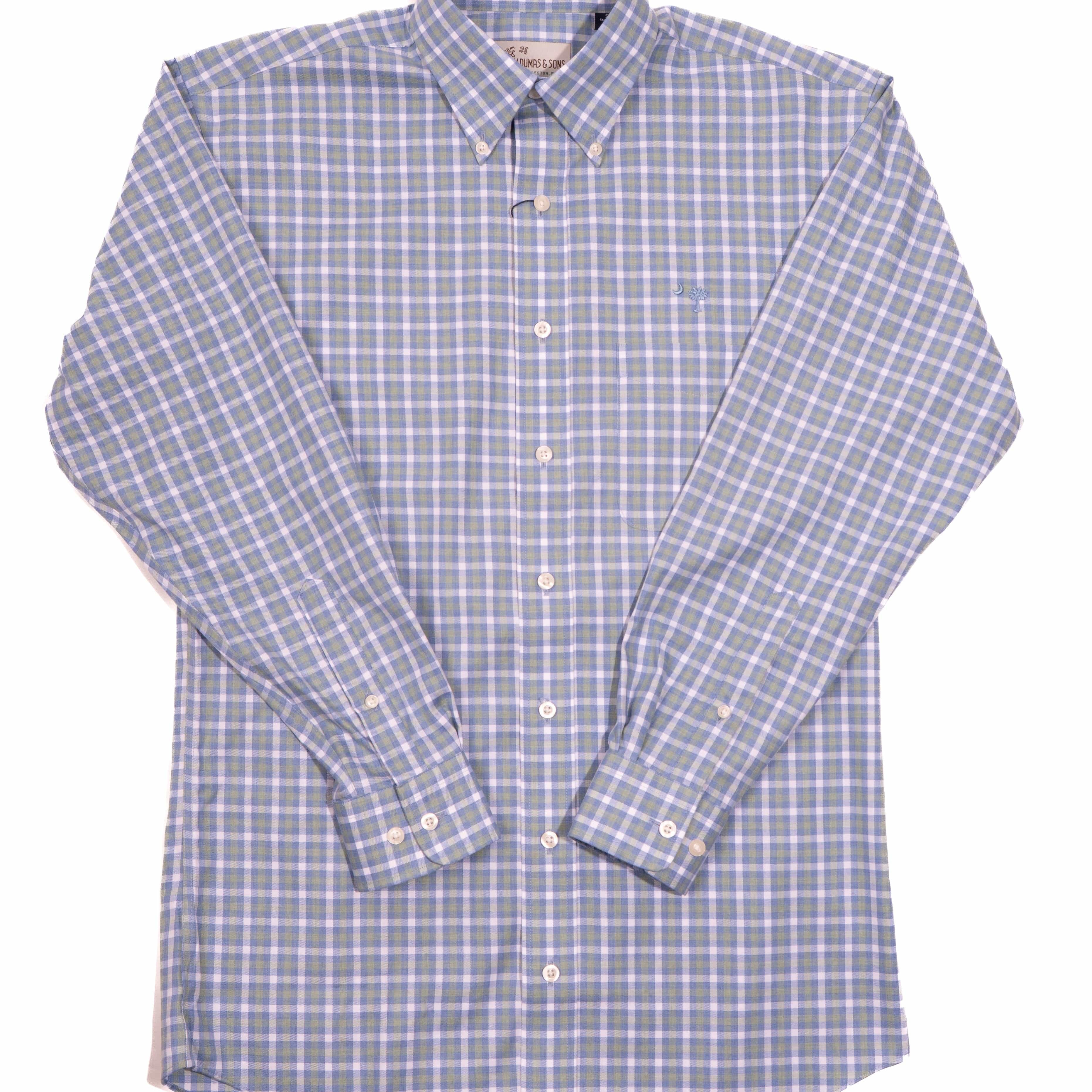 M. Dumas & Sons Sport Shirts Pearson Plaid Crescent Moon Sport Shirt