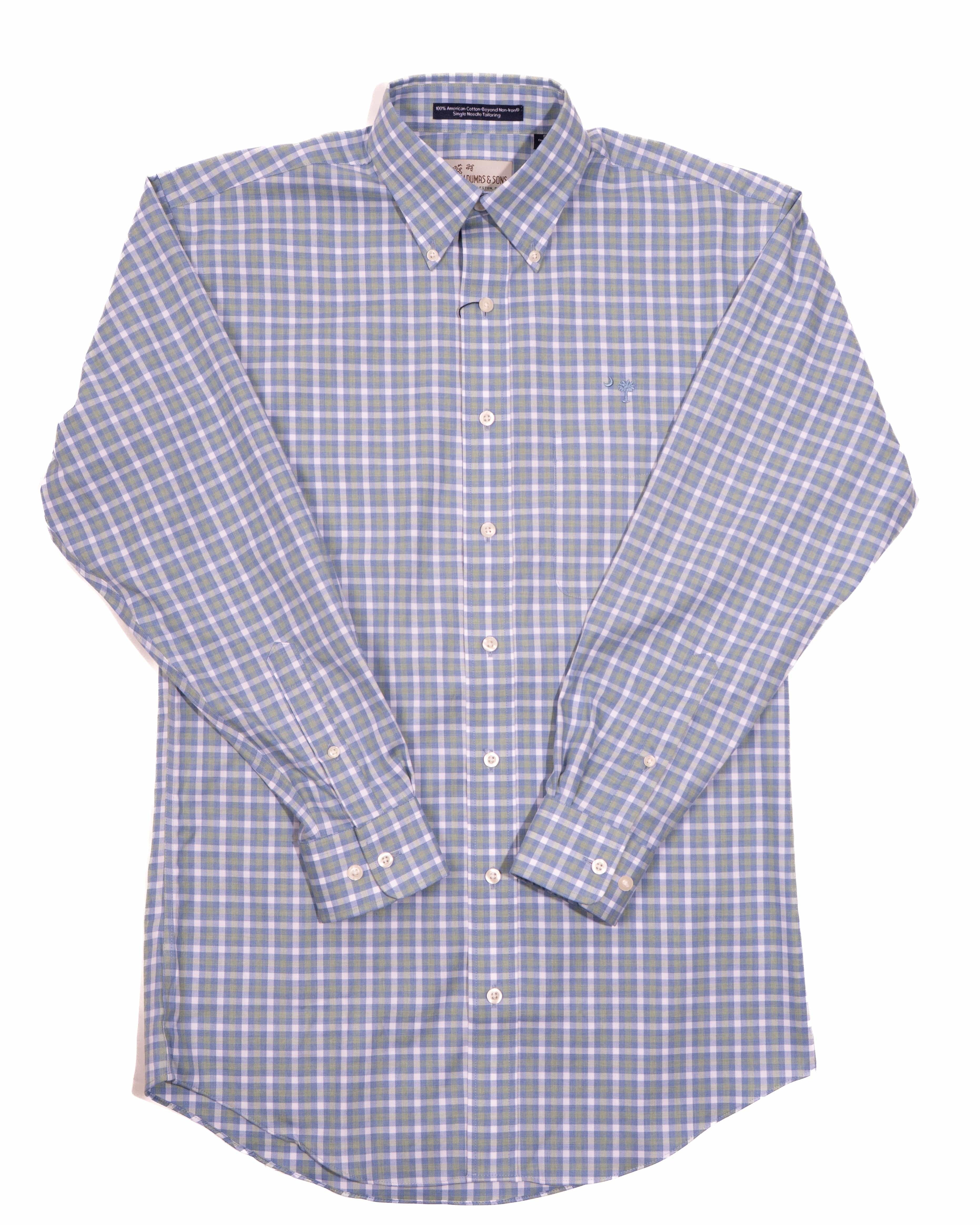 M. Dumas & Sons Sport Shirts Pearson Plaid Crescent Moon Sport Shirt