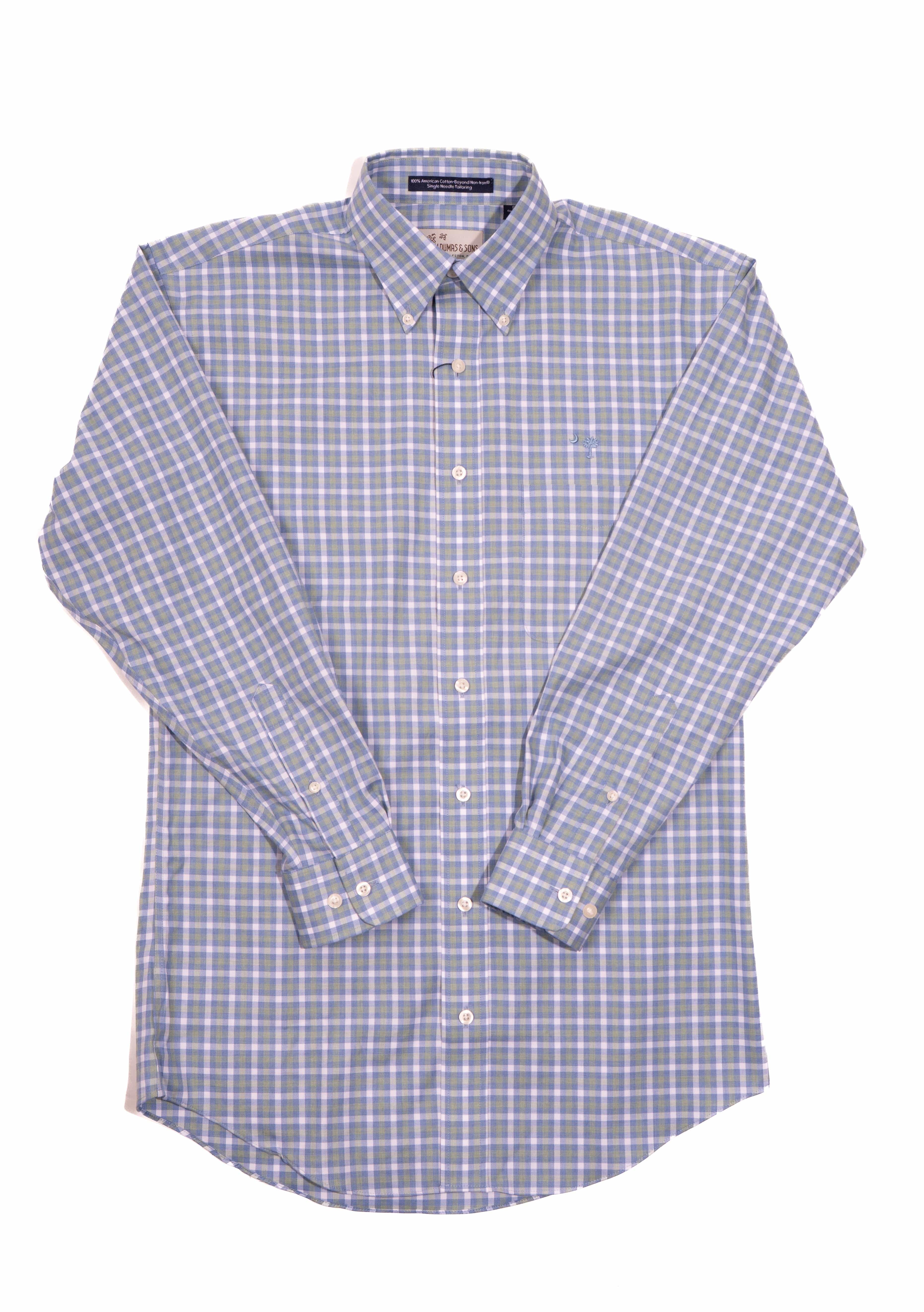 M. Dumas & Sons Sport Shirts Pearson Plaid Crescent Moon Sport Shirt