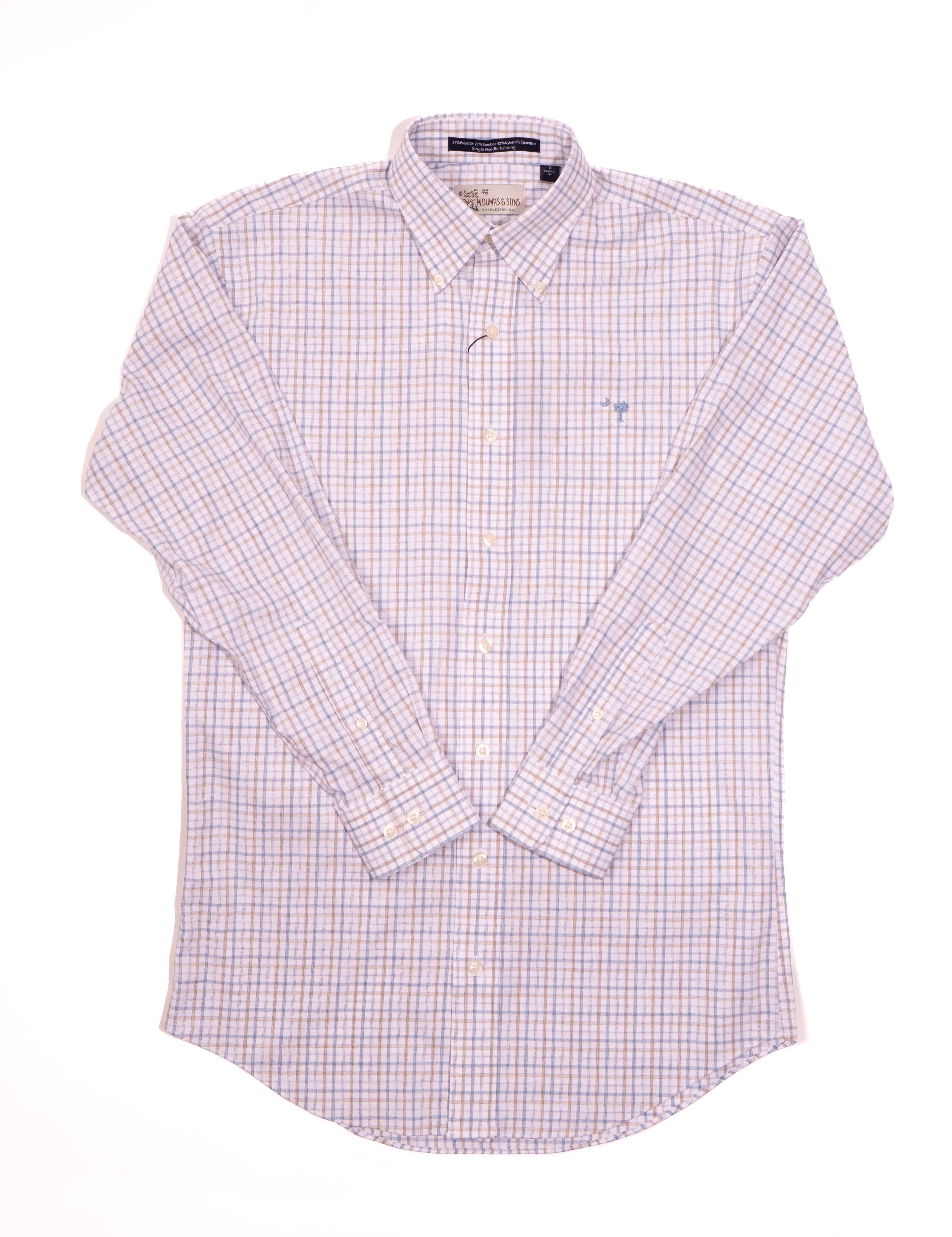 M. Dumas & Sons Sport Shirts Randall Plaid Crescent Moon Sport Shirt