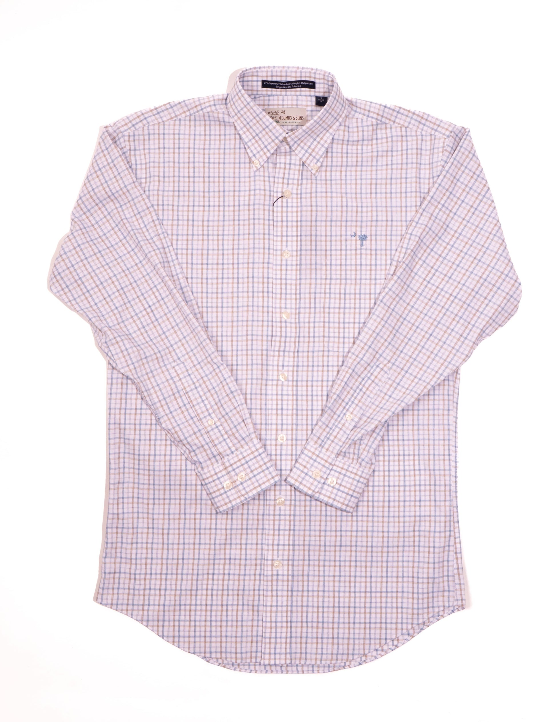 M. Dumas & Sons Sport Shirts Randall Plaid Crescent Moon Sport Shirt