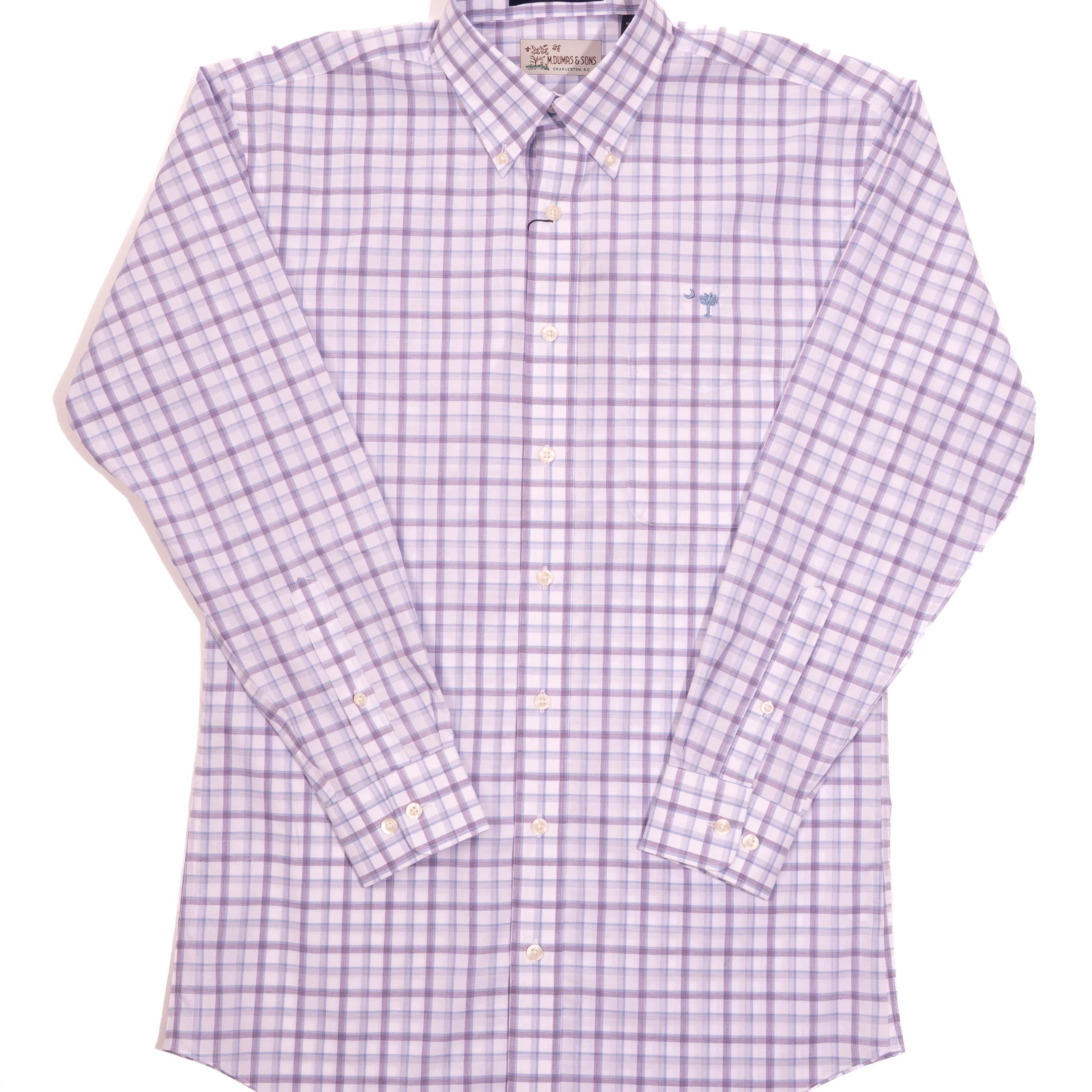 M. Dumas & Sons Sport Shirts Rion Plaid Crescent Moon Sport Shirt