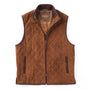 Madison Creek Outerwear Ridgeland Diamond Quilted Lightweight Goat Suede Leather Vest- Whiskey