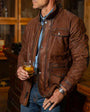 Madison Creek Outfitters Jackets BOURBON / M Sedona Leather Goat Suede Leather Jacket