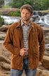 Madison Creek Outfitters Jackets BROWN / S Bandera Goat Suede Leather Jacket