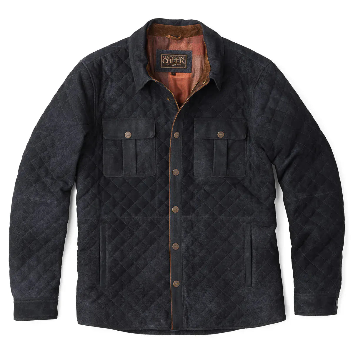 Madison Creek Outfitters Jackets Franklin Waxed Goat Suede Leather Jacket