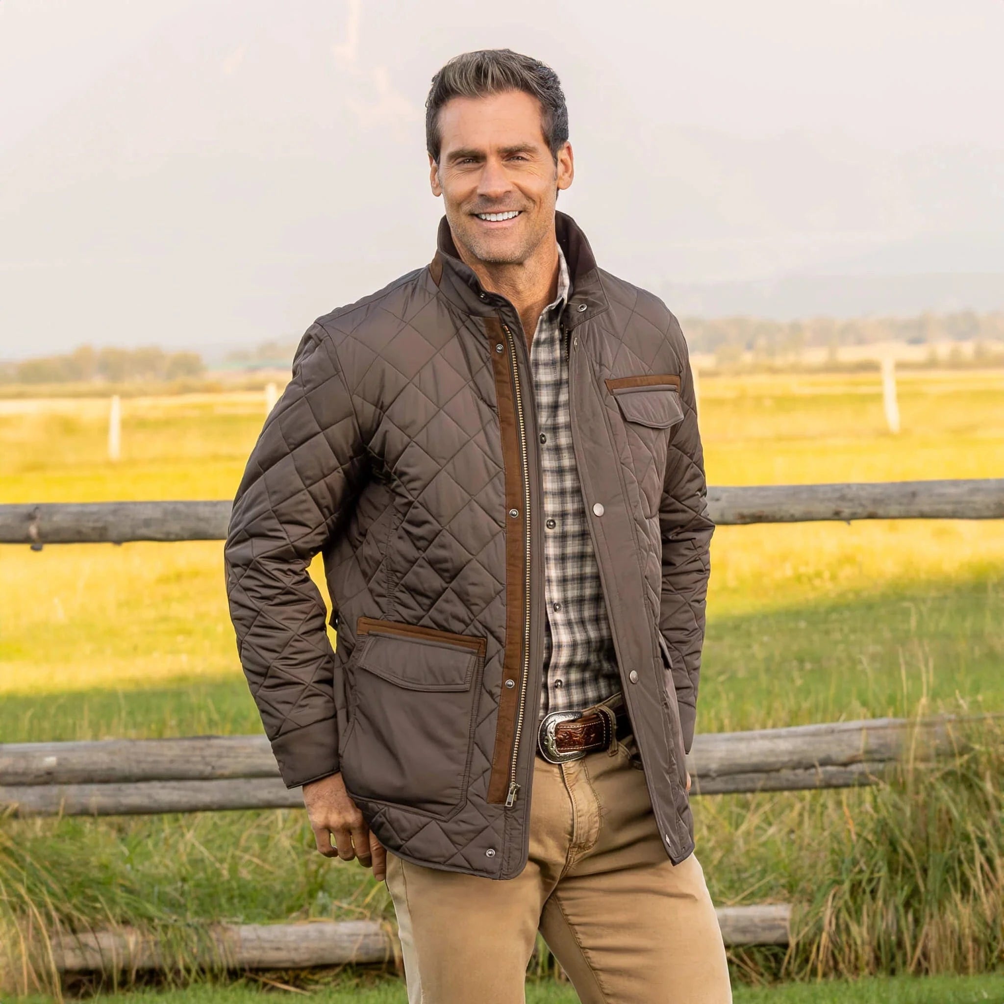 Madison Creek Outfitters Jackets Gun / M Adventurer Diamond Quilted Nylon Jacket