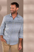 Madison Creek Outfitters Sport Shirts Bisley Washed Denim Western Shirt in Chambray