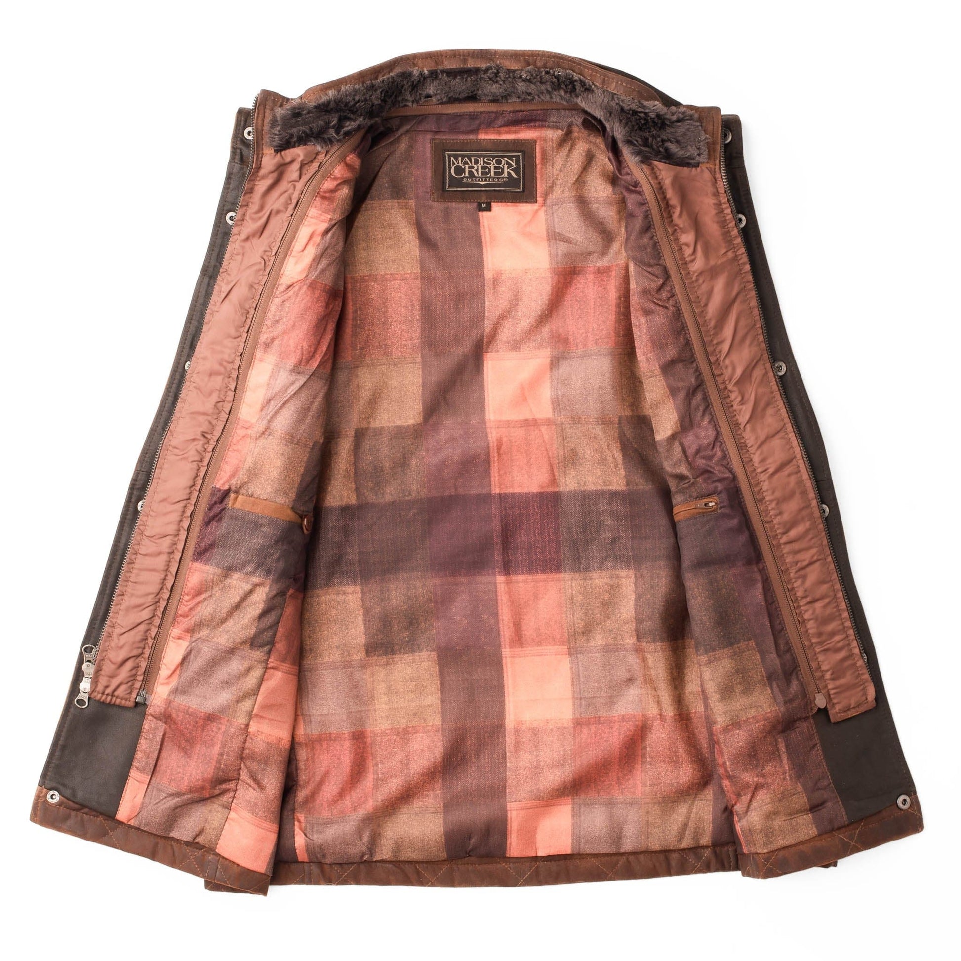 Madison Creek Outfitters Vest Beaver Creek Waxed Goat Suede Vest