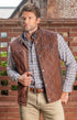 Madison Creek Outfitters Vest BOURB / M Beaver Creek Waxed Goat Suede Vest