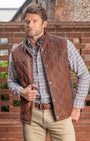 Madison Creek Outfitters Vest BOURB / M Beaver Creek Waxed Goat Suede Vest