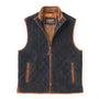 Madison Creek Outfitters Vest DARK NAVY / M Ridgeland Diamond Quilted Lightweight Goat Suede Leather Vest