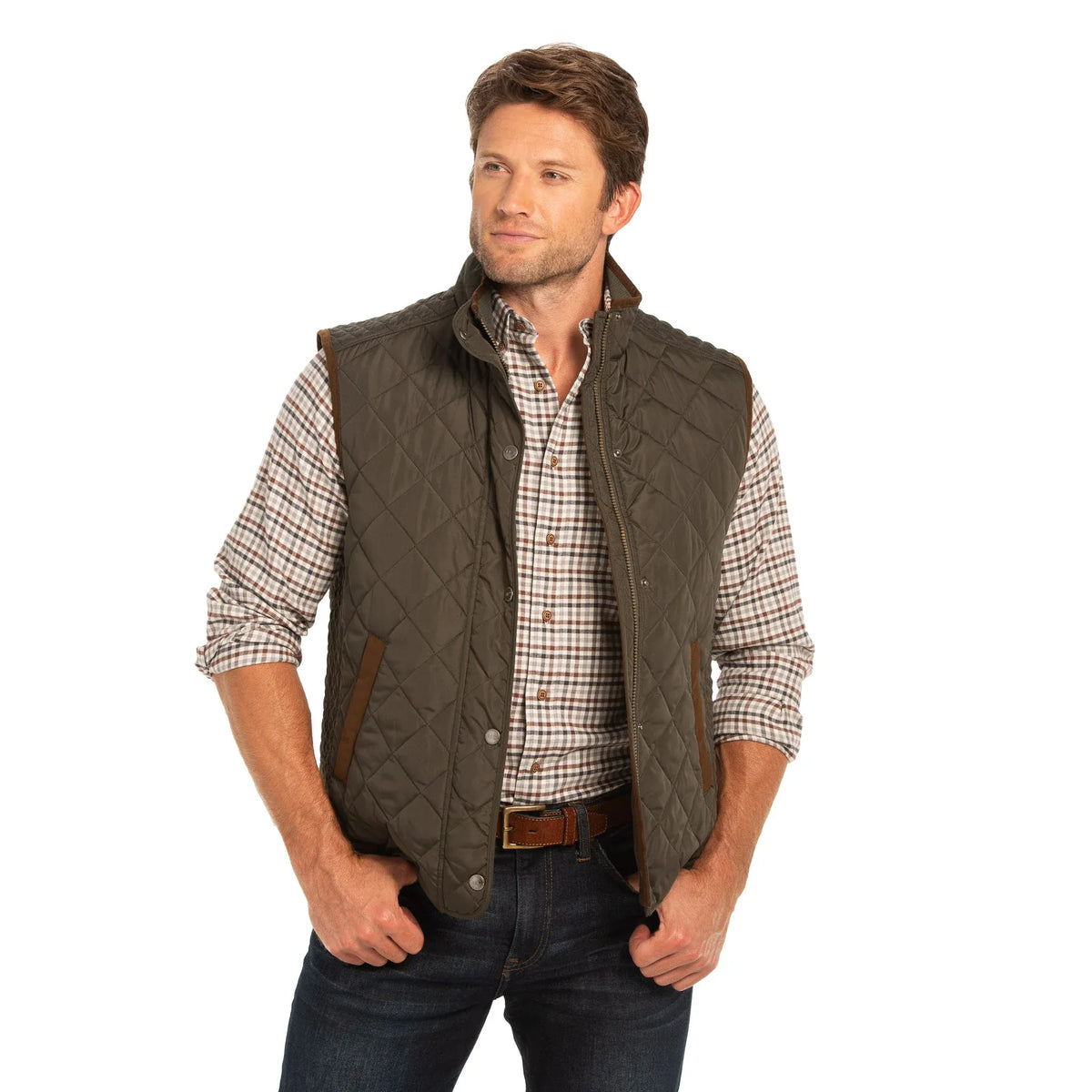 Madison Creek Outfitters Vest Greenville Diamond Quilted Nylon Vest
