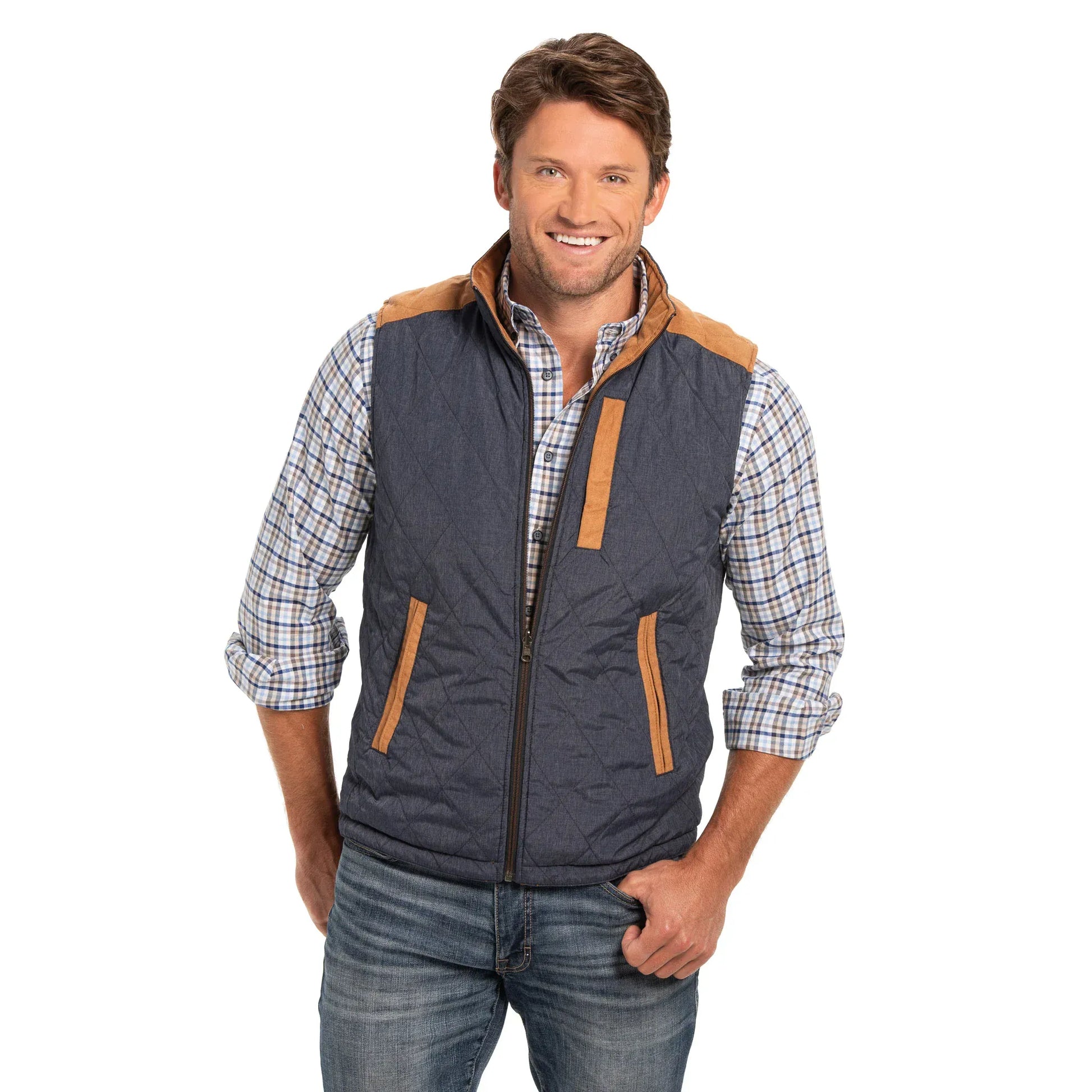 Madison Creek Outfitters Vest High Point Nylon & Microsuede Reversible Vest