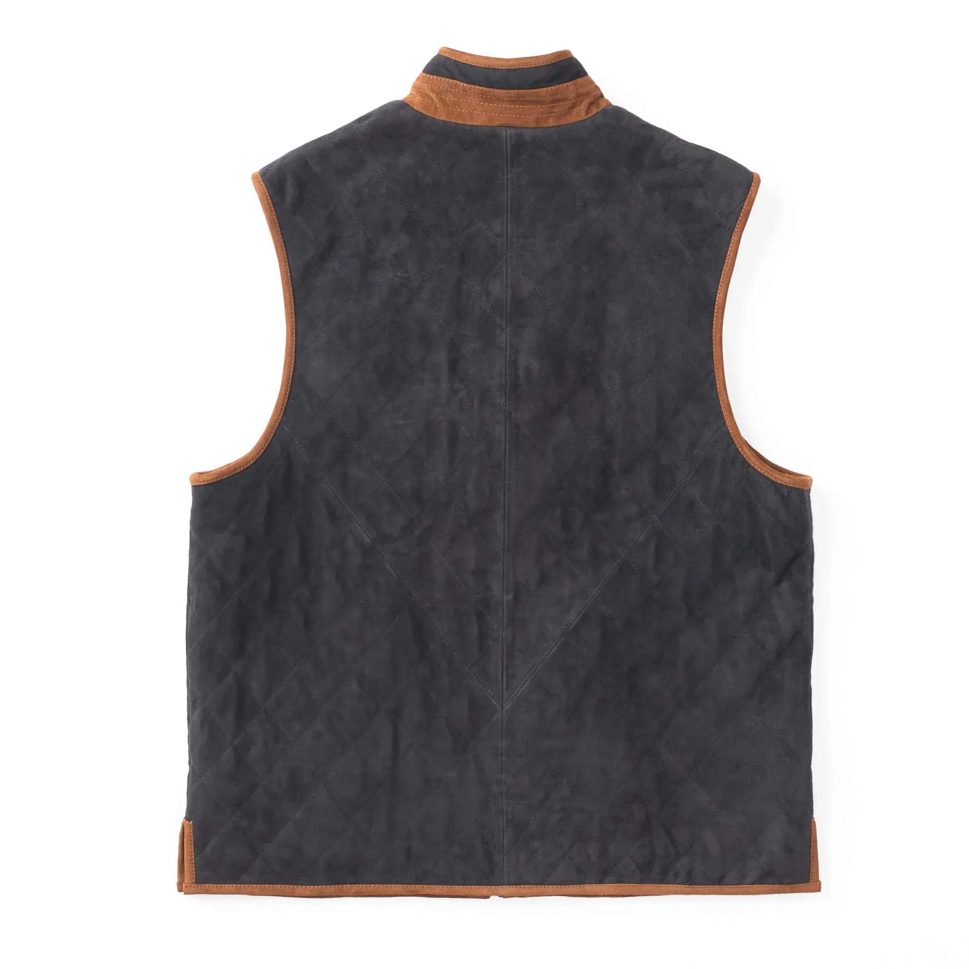 Madison Creek Outfitters Vest Ridgeland Diamond Quilted Lightweight Goat Suede Leather Vest