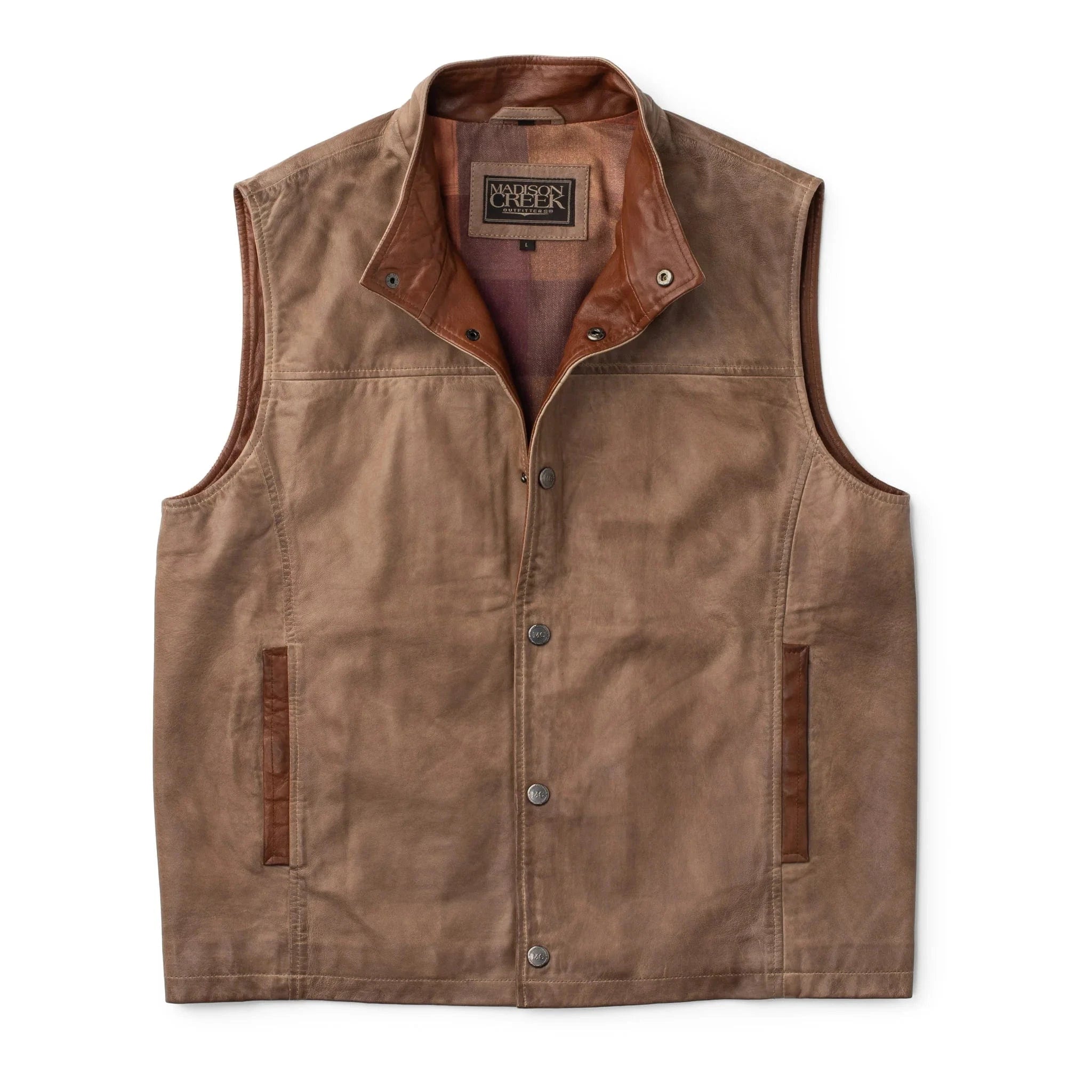 Madison Creek Outfitters Vest SANDSTONE/COGNAC / M Canyon Leather Vest