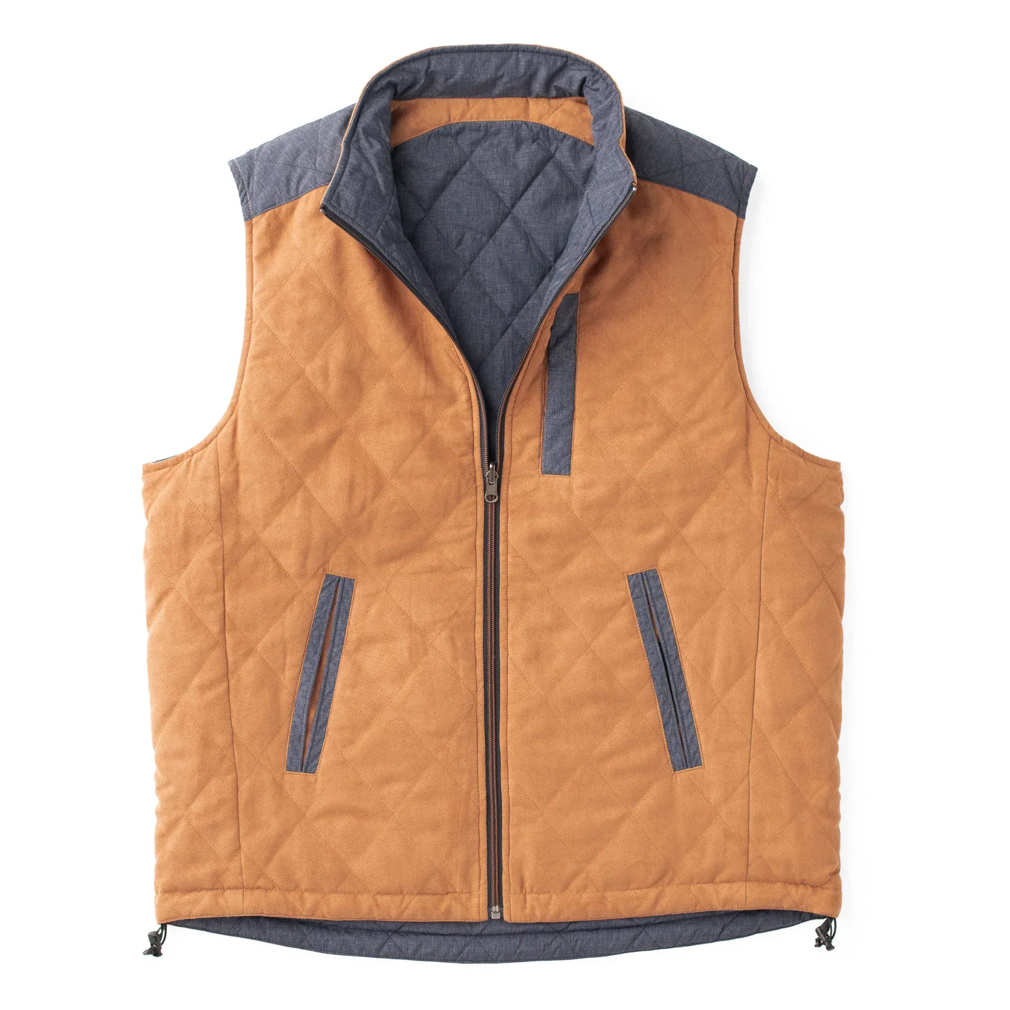 Madison Creek Outfitters Vest Whiskey/Navy / M High Point Nylon & Microsuede Reversible Vest