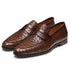 Magnanni Shoes Viggo Ostrich Penny Loafer